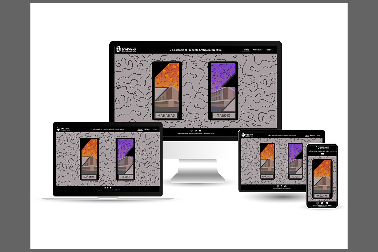 Pagina Web sobre un Proyecto Web del Alumnado de 2º APGInteractivo (Mockup)